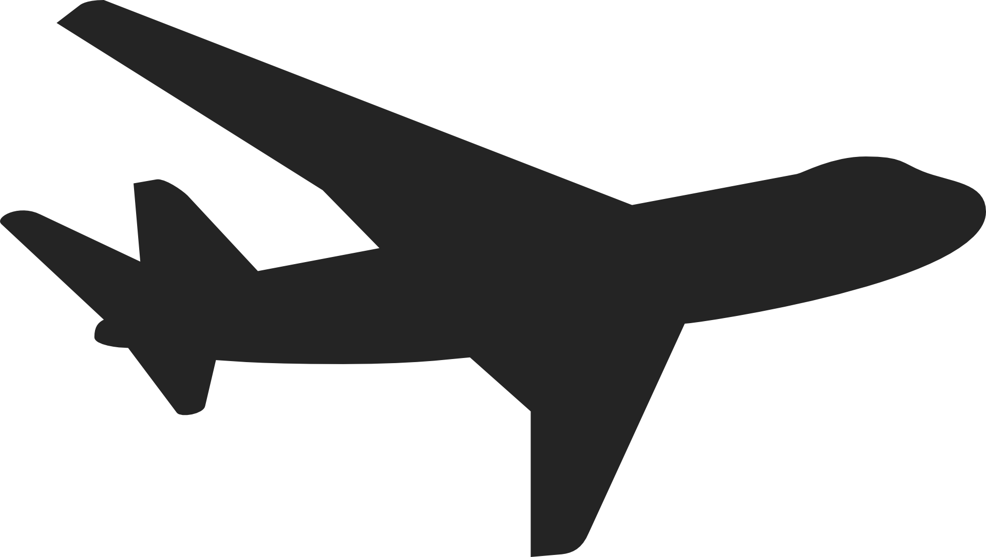 Airplane silhouette alt
