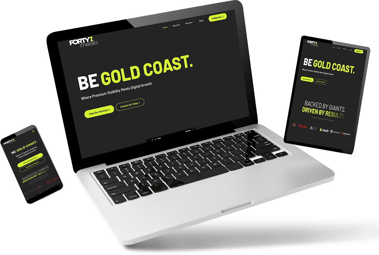 Forty7 Media Website Device Views